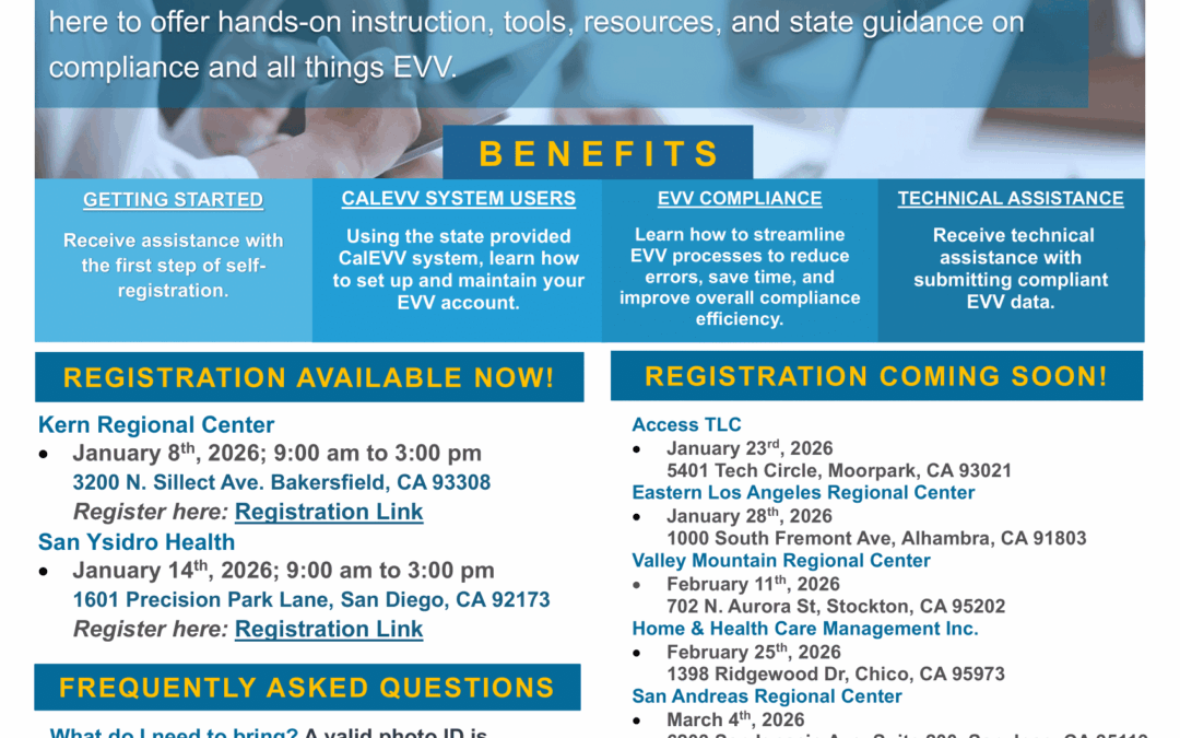 Electronic Visit Verification: Training Road Show