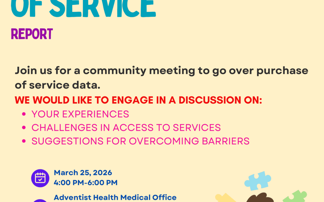 Purchase of Service Meeting: Delano 3/25/26