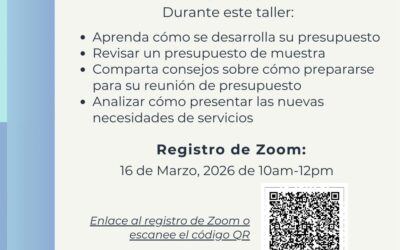 Hablemos de Autodeterminación: Presupuesto Individual 3/16/26